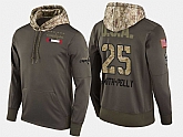 Nike Capitals 25 Devante Smith Pelly Olive Salute To Service Pullover Hoodie